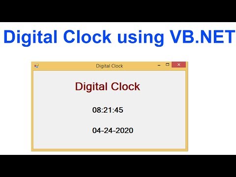 Digital Clock using VB.NET