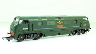 Lima Br Warship Cl 42 Scharpshooter D843 Diesel Engine Pulling Br Penger Train