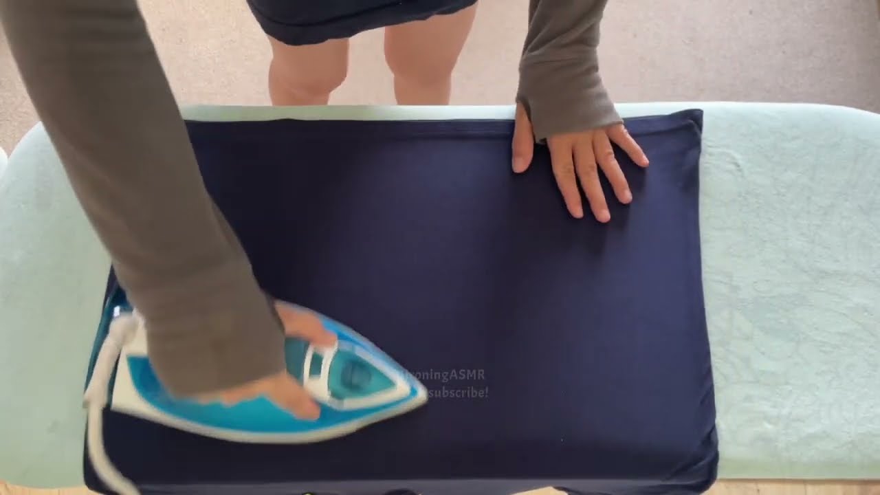 Relaxing Ironing Shirt #ironingclothes #ironingboard #ironingasmr