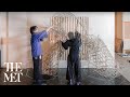 Timelapse installation of japanese bamboo art