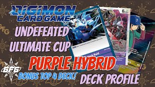 Digimon TCG // ENG EX 08// Chris Pears Ultimate Cup UNDEFEATED Purple Hybrid DECK PROFILE
