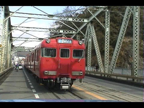 名鉄 犬山橋 6000系 併用軌道 Youtube