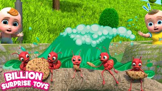 Baby Johnny and Zay's Heroic and Terrifying Ant Rescue Mission: A Thrilling Water Adventure!