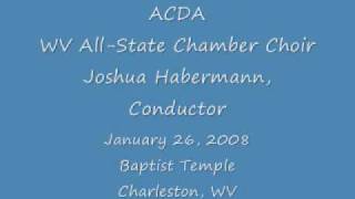 Marianne (North Country Folks Songs, no. 2) - WV High School All-State Chamber Choir