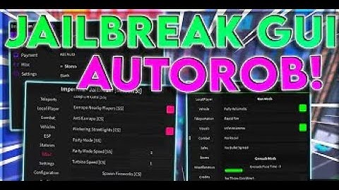 [NEW] ROBLOX | Jailbreak Script GUI Pastebin 2021 | Auto Rob | Kill All, Arrest All | *OP*