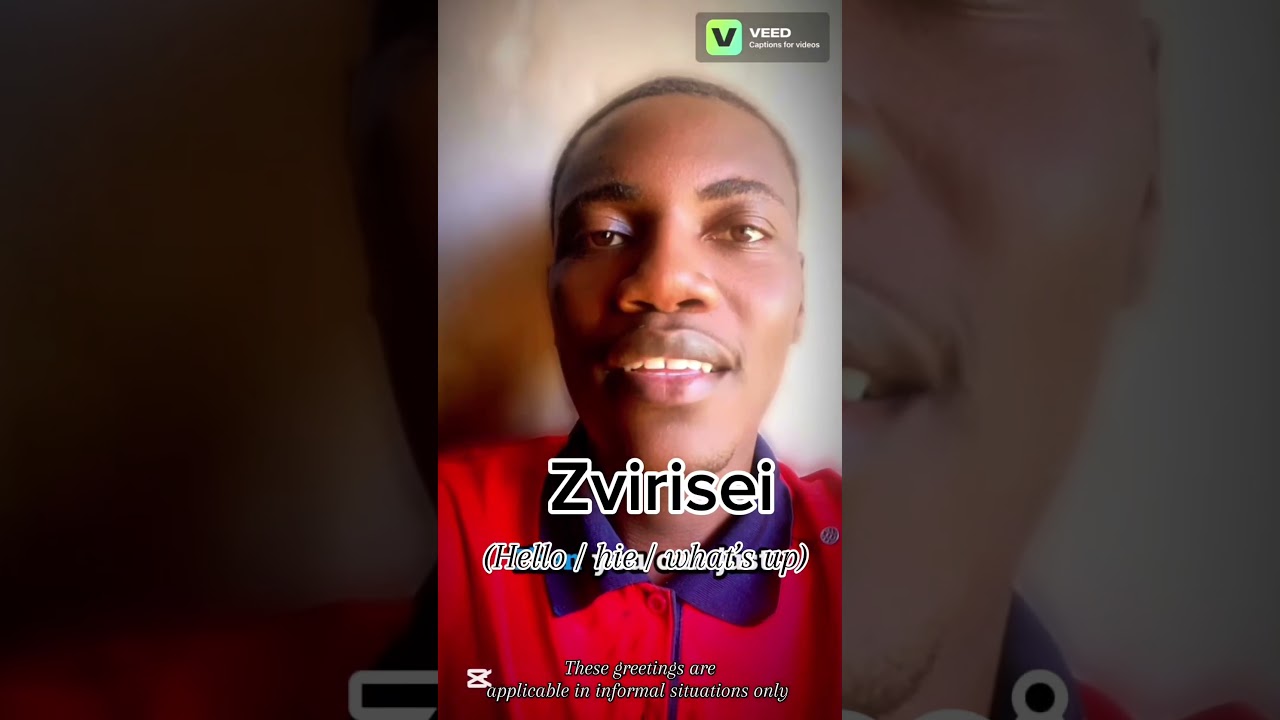 Learn Shona Greetings (in informal situations)