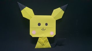 Làm Pikachu bằng giấy đơn giản - Origami Pikachu