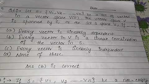 Mcqs of linear algebra unit-1 part-2 for BA/Bsc students of mdu