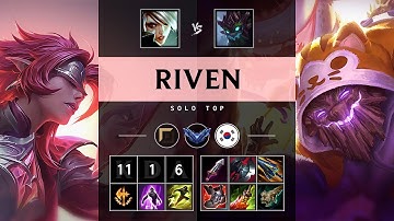 Riven Top vs Maokai: Dominating - KR Diamond Patch 25.S1.2