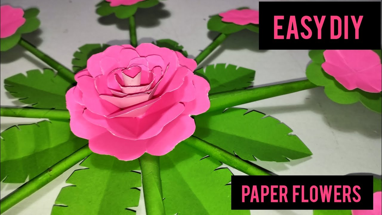 PAPER ROSE WALL HANGING PAPER FLOWER WALL HANGING PAPER ROSE WALL