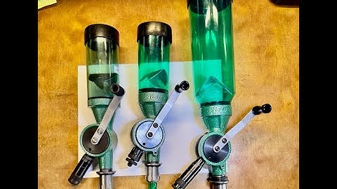 Comparing my RCBS UPM-3 Competition powder measure to other Uniflows