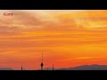 【太驚艷！北京現橘子汽水味晚霞~】傍晚，北京天空現絕美晚霞。夏日晚霞上大分，轉存收藏！