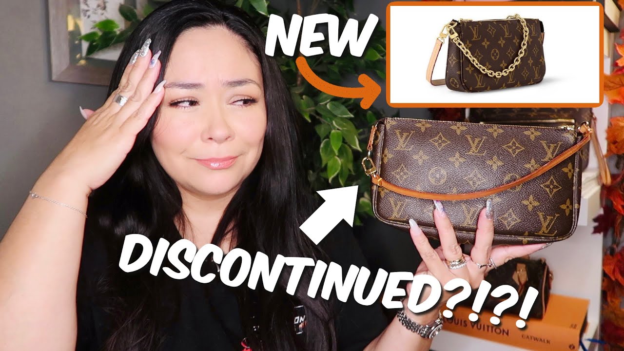 Louis Vuitton Discontinued Monogram Pallas Clutch Crossbody