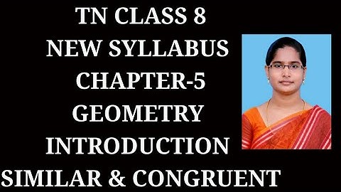 Similar triangles and Congruent triangles for class 8,9,10| Samacheer One plus One channel