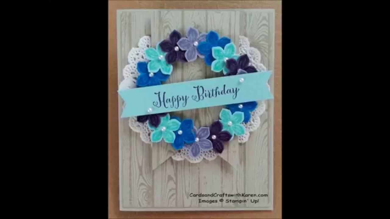 10 quick and easy cards video#2 using petite petals stamp set.