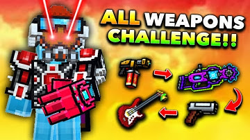 Using ALL Weapons ULTIMATE Gun Game Challenge! (Pixel Gun 3D New Update)