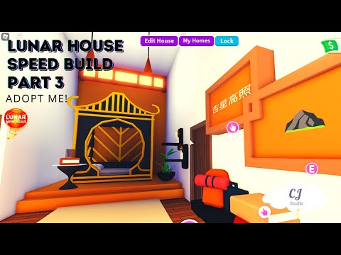 Adopt Me Lunar House Speed Build Part 3🧨 2021 Lunar New Year Update