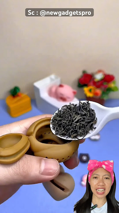 UNIQUE TEA FILTER⁉️ IT'S SHAPE LIKE A DROWN😱😍