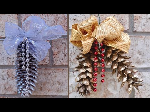 Pinecone Christmas Ornaments DIY