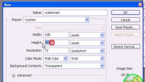 How To Make A WaterMark In Adobe Photoshop Cs3