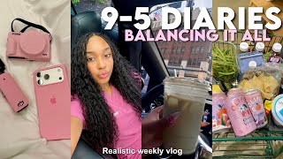 the reality of balancing a 9-5, content creation & living alone | realistic week in my life 