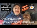 STEALTH VAN COOKING bacon & eggs outside a cafe / My top whaskeys of 2022 / Seaham, County Durham