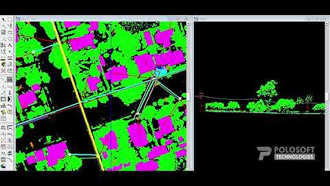 3D Vectorization of Power Utility Catanary - Aerial LiDAR
