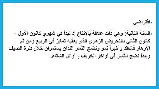 الخصائص الفيزيولوجية و البيولوجية لشجرة الزيتون وظاهرة المعاومة