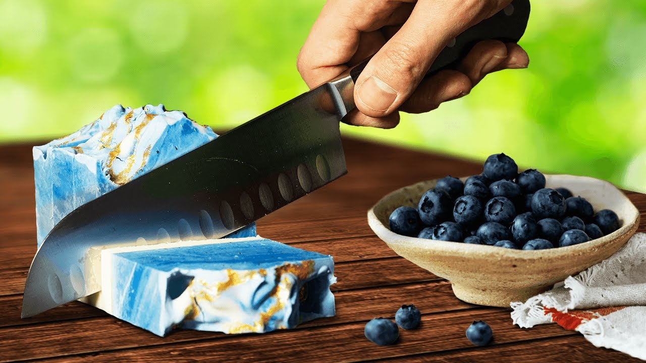 How I Make my Popular GOLDEN BLUEBERRY SOAP!