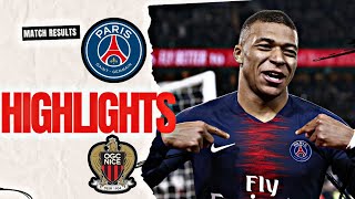 Highlights: Paris saint Germain: 2 NICE : 1 in France Ligue 1