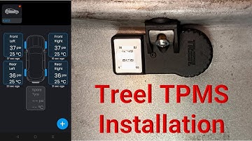 Treel Internal Tyre Pressure Monitoring System (TPMS) Installation #treel #tpms #jktyre #roadsafety