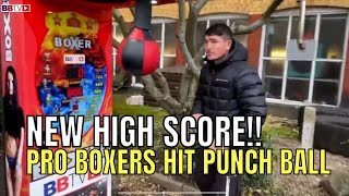 HIGHEST SCORE SMASHED! BOXING CHAMPIONS TAKE ON THE PUNCH BALL CHALLENGE AT JENNINGS GYM! EP3