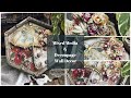 Decoupage & Mixed Media Floral Wall decoration