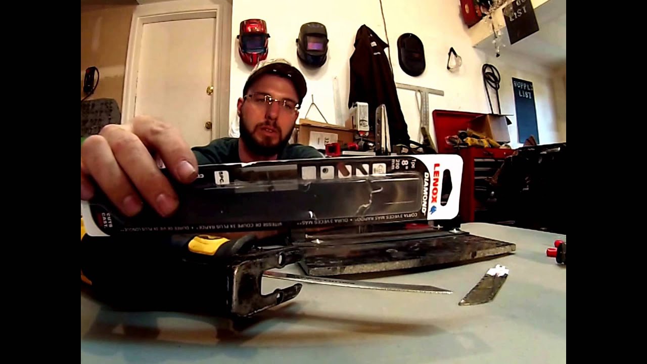 How to cut Tile & Cast Iron Lenox Diamond Reciprocation Saw Blade