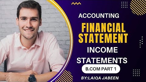 #Financial Statement |#income Statement |#Accounting |2015 Private B.Com Part 1 Qno:1