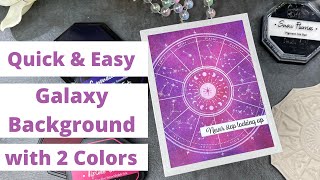 Quick & Easy Galaxy Background | Galaxy Card Ideas
