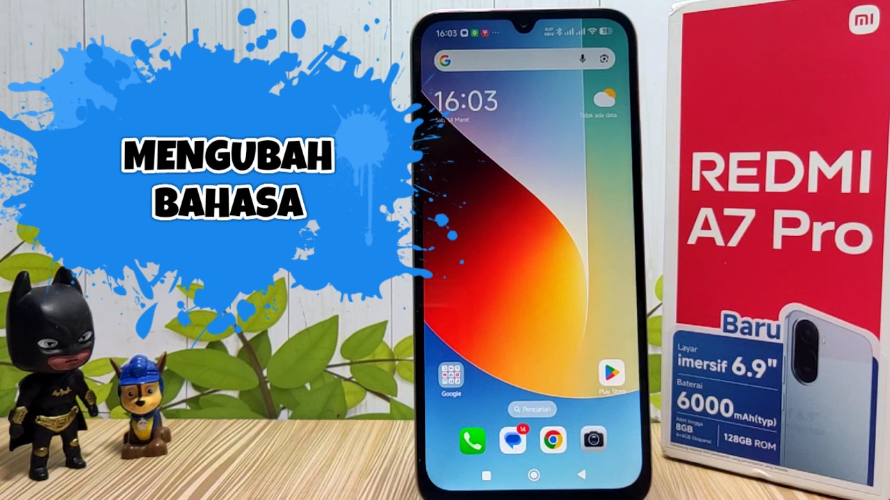 Cara Mengubah Bahasa Di HP Redmi A7 Pro - YouTube
