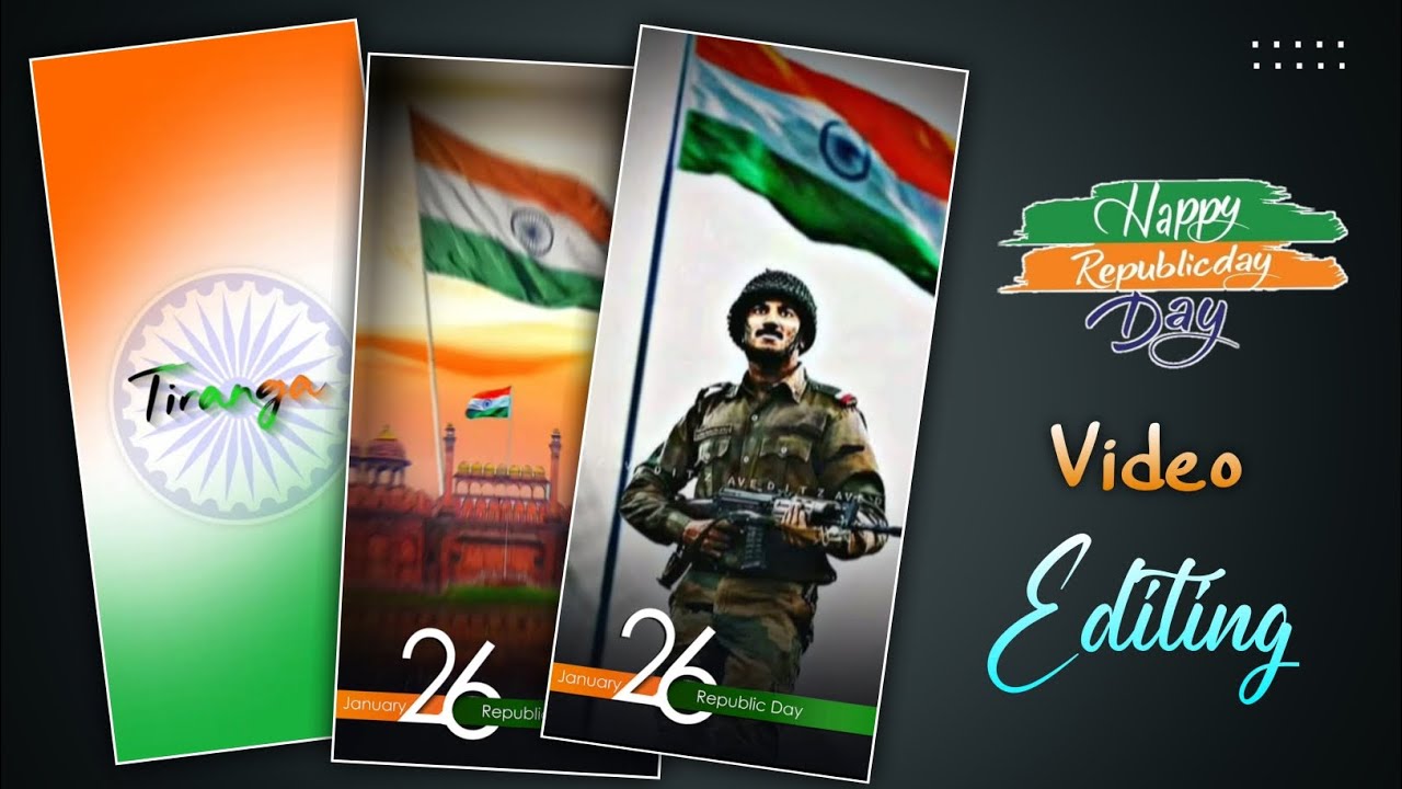 Republic Day Special Status Video Editing VN App |  26 January Status Video Editing