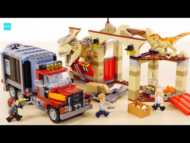 LEGO Jurassic World T. rex & Atrociraptor Dinosaur Breakout 76948