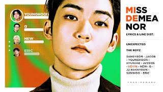 The Boyz   Miss Demeanor color Coded S U0026 Line Distribution  Kofi Request 