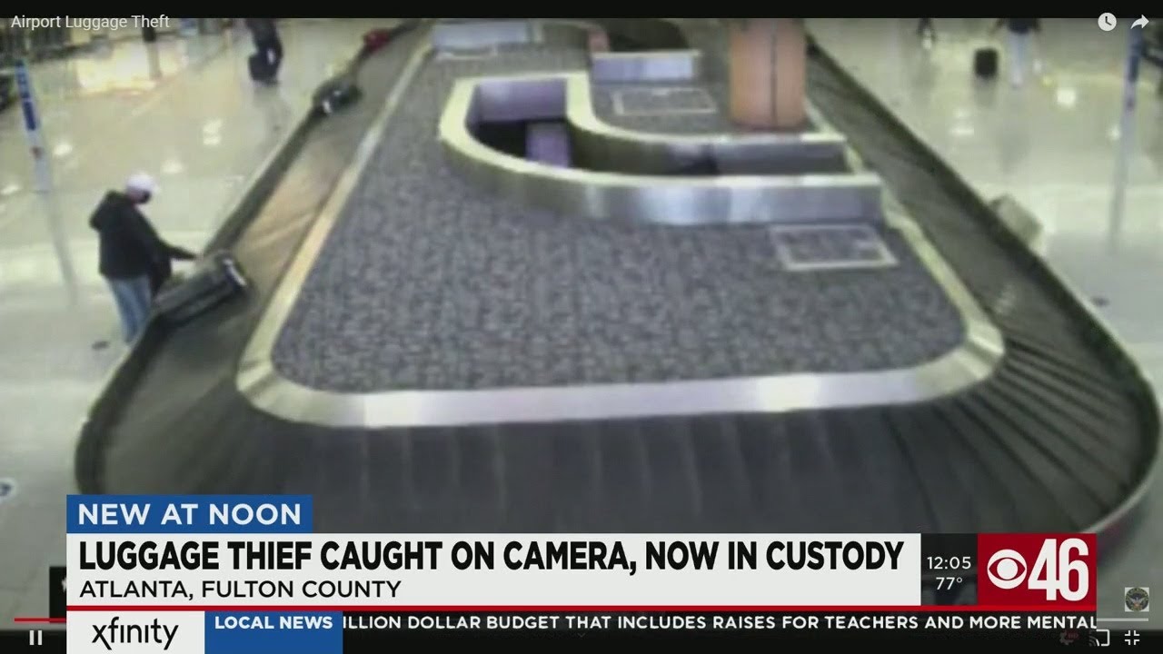 Man Caught On Video Stealing Luggage At Baggage Claim In Atlanta - View  from the Wing