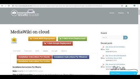 Secured MediaWiki on Ubuntu 14.04 LTS- Deploy on Azure , AWS and Google Cloud Platform.