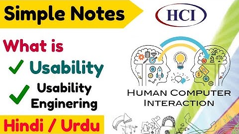 Usability in hci in Hindi | shortly Explain Usability Engineering in hci in Hindi