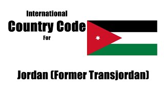 How do i dial Jordan Country code 2 letter?