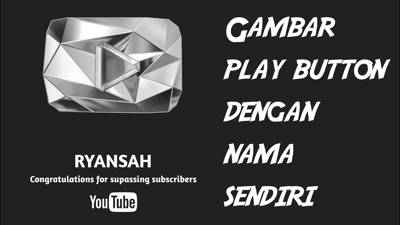 Cara membuat play button sendiri di android - YouTube