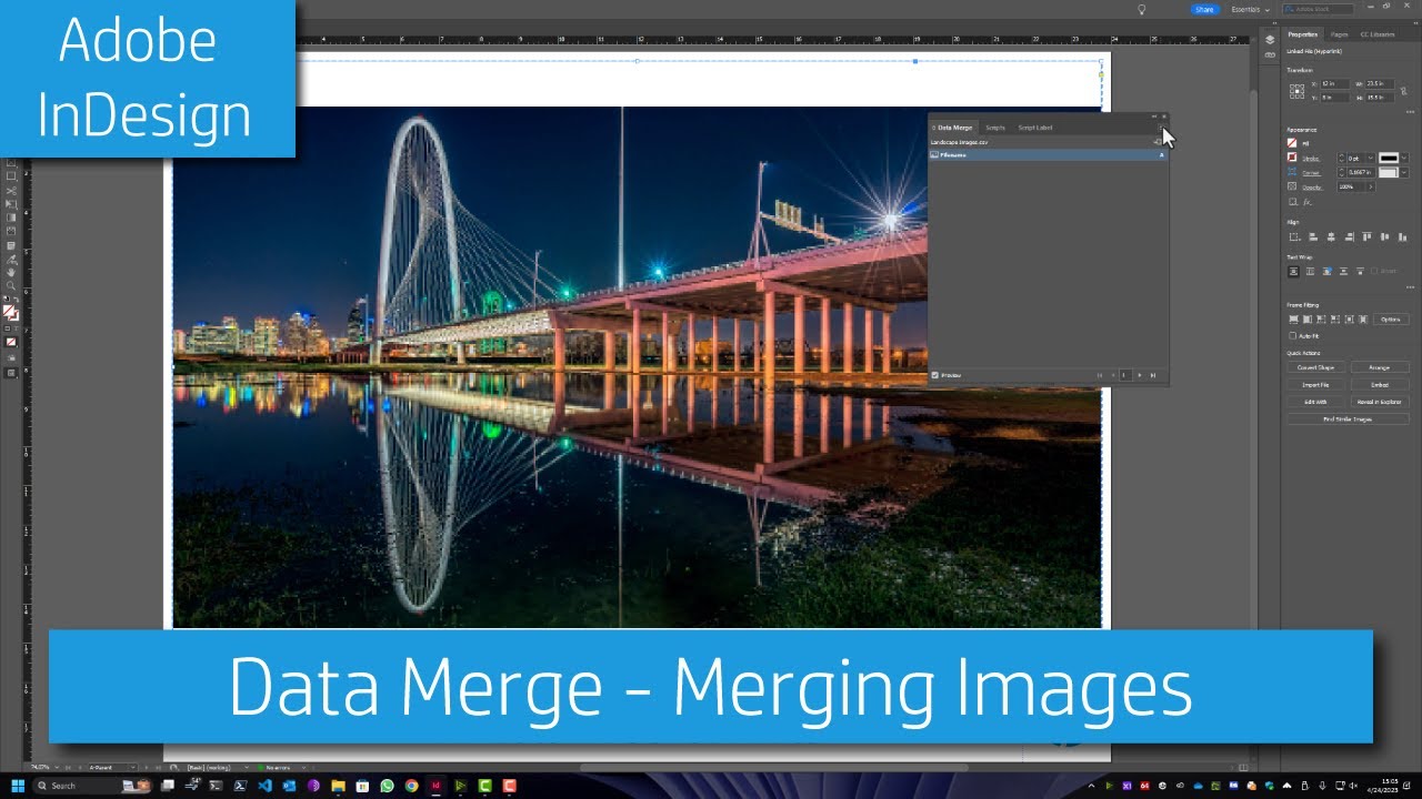 InDesign Data Merge Merging Images YouTube