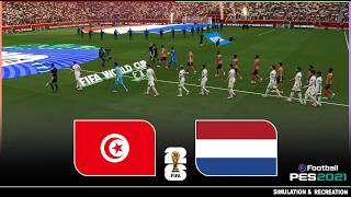 TUNISIA vs NETHERLANDS - World Cup 2026 Group Stage | Simulation PES Gameplay