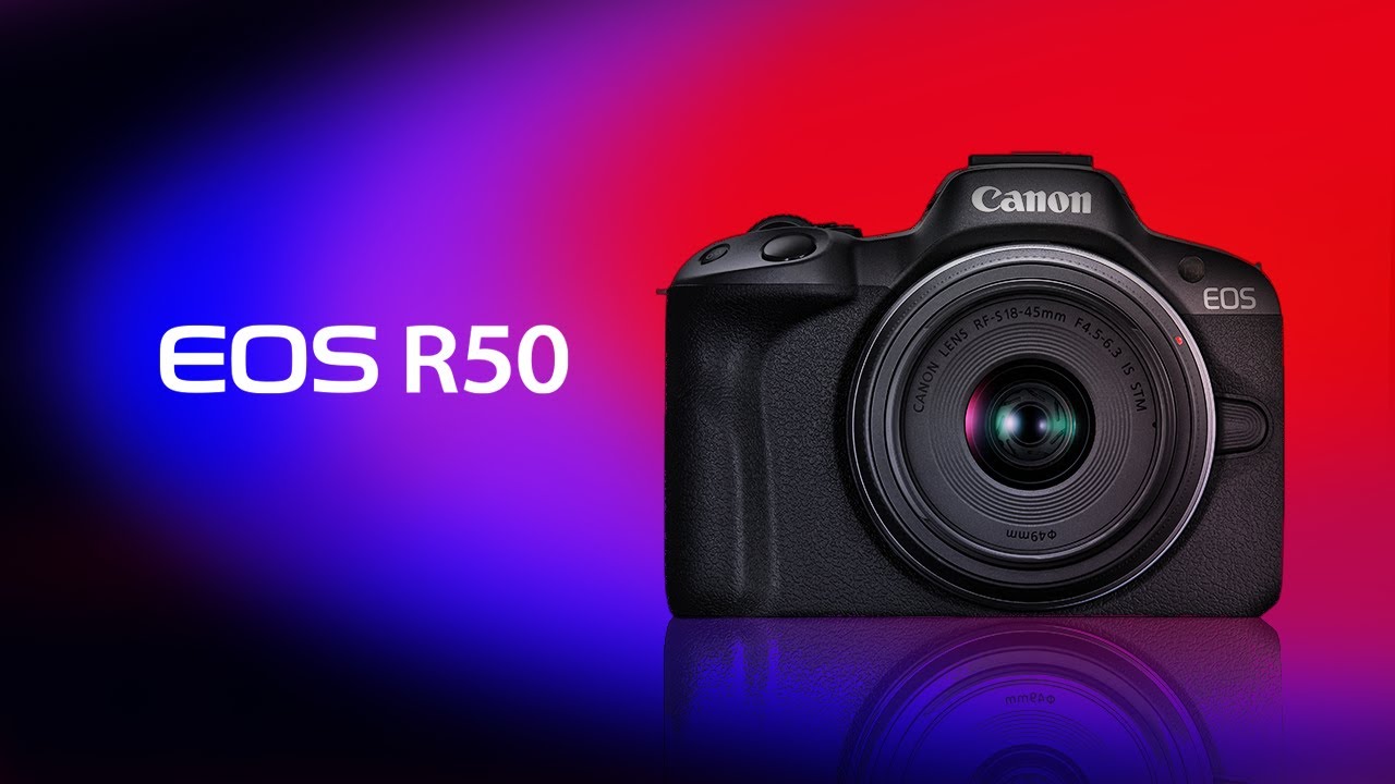 Canon EOS R50 Mirrorless Camera with RF-S 18-45mm f/4.5-6.3 IS STM Lens,  Black 5811C012