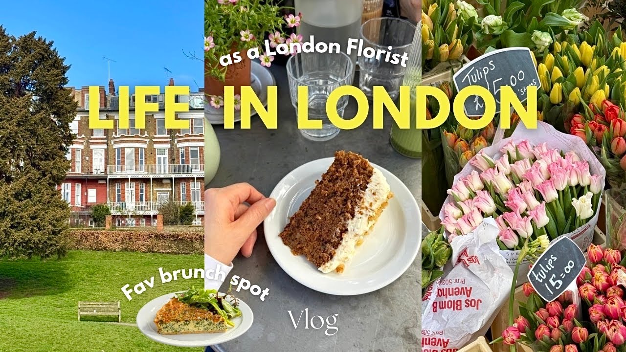 나의 리치몬드 최애카페🌸 노팅힐 포토벨로 마켓 빈티지 그릇구경🫖 핫한 배터시 August Bakery🥐 꽃피는 3월 런던일상