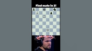 Find Checkmate in two moves! #puzzlebits #chess #chesspuzzle #magnuscarlsen